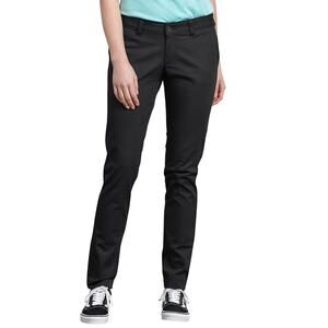 Dickies Women's Pants Classic Skinny Fit Flex Black Size 16 R